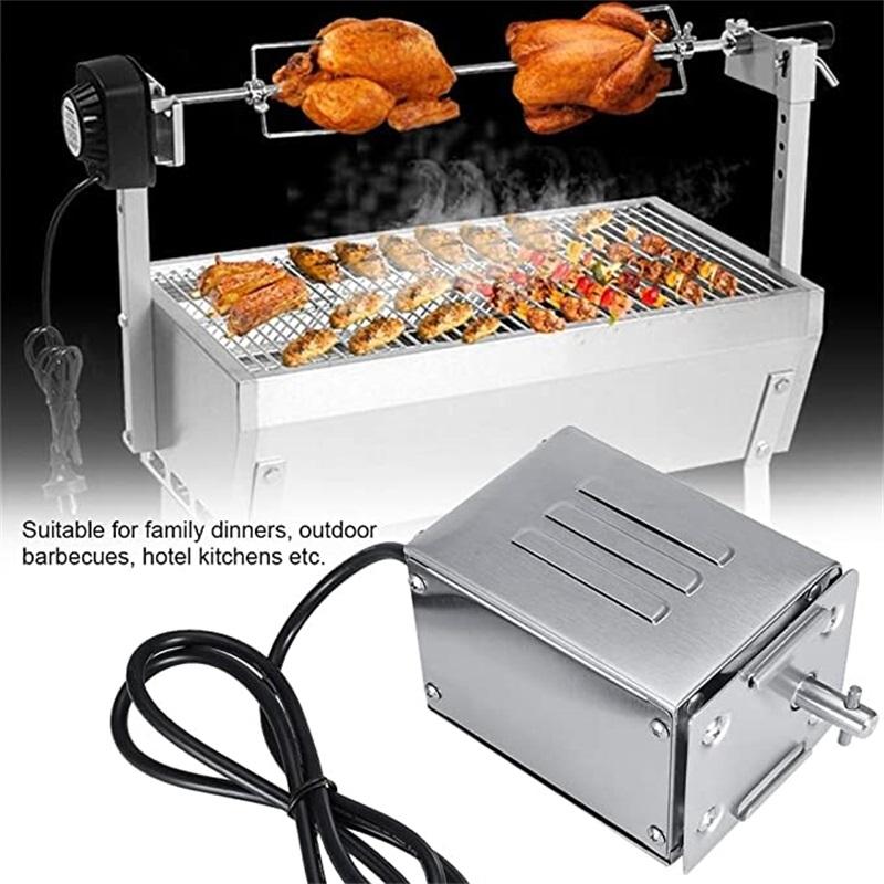 Grill Roaster Electric Motor Goat Pig Chicken BBQ Spit Rotisserie Outdoor Barbecue Accessories SP-S40 Stainless Steel