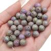 8mm/10mm/12mm Resin Beads Pattern Halo Dyeing Round Loose Spacer Beads for Necklace Bracelet Earring Keychain DIY Jewelry Making Accessories