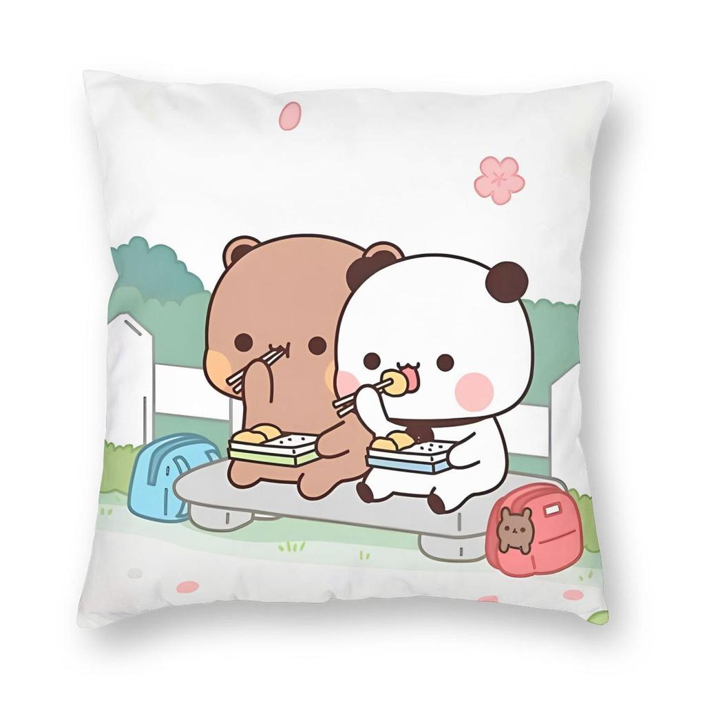 Happy Face Bubu When Dudu Ble Ble Pillowcase Doublesided Printing Cushion Cover Decoration Pillow Case Cover Home Square