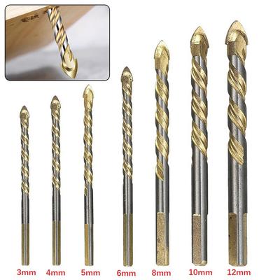 Drill Bit with Triangular Handle for Hardwood Board and Light Concrete