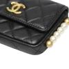 Chanel Mini Matrasse Shoulder Bag Lambskin Black Women Used