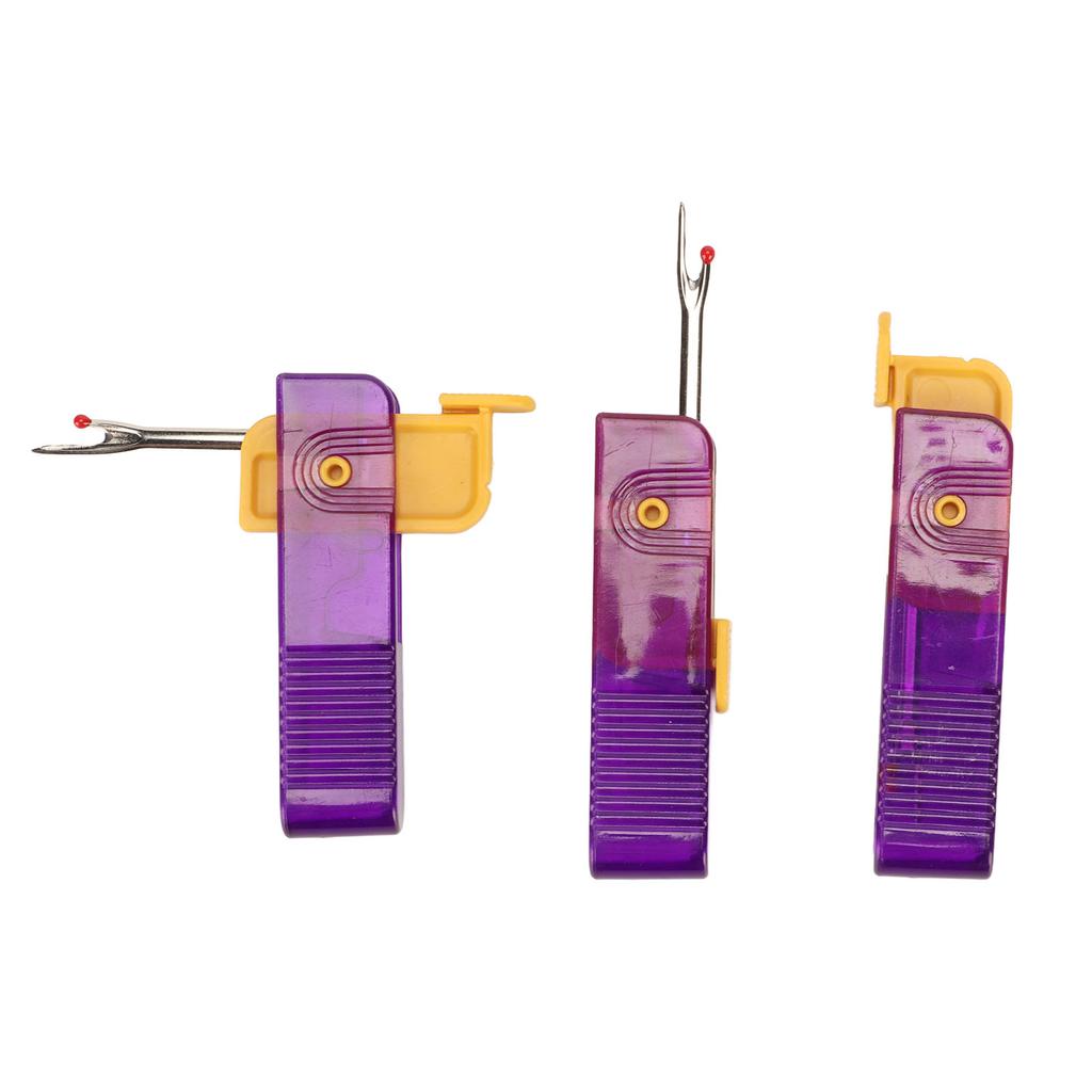 3 Pcs Seam Rippers 180 Degree Rotation Folding Purple Thread Rippers for Household Sewing DIY Crafts
