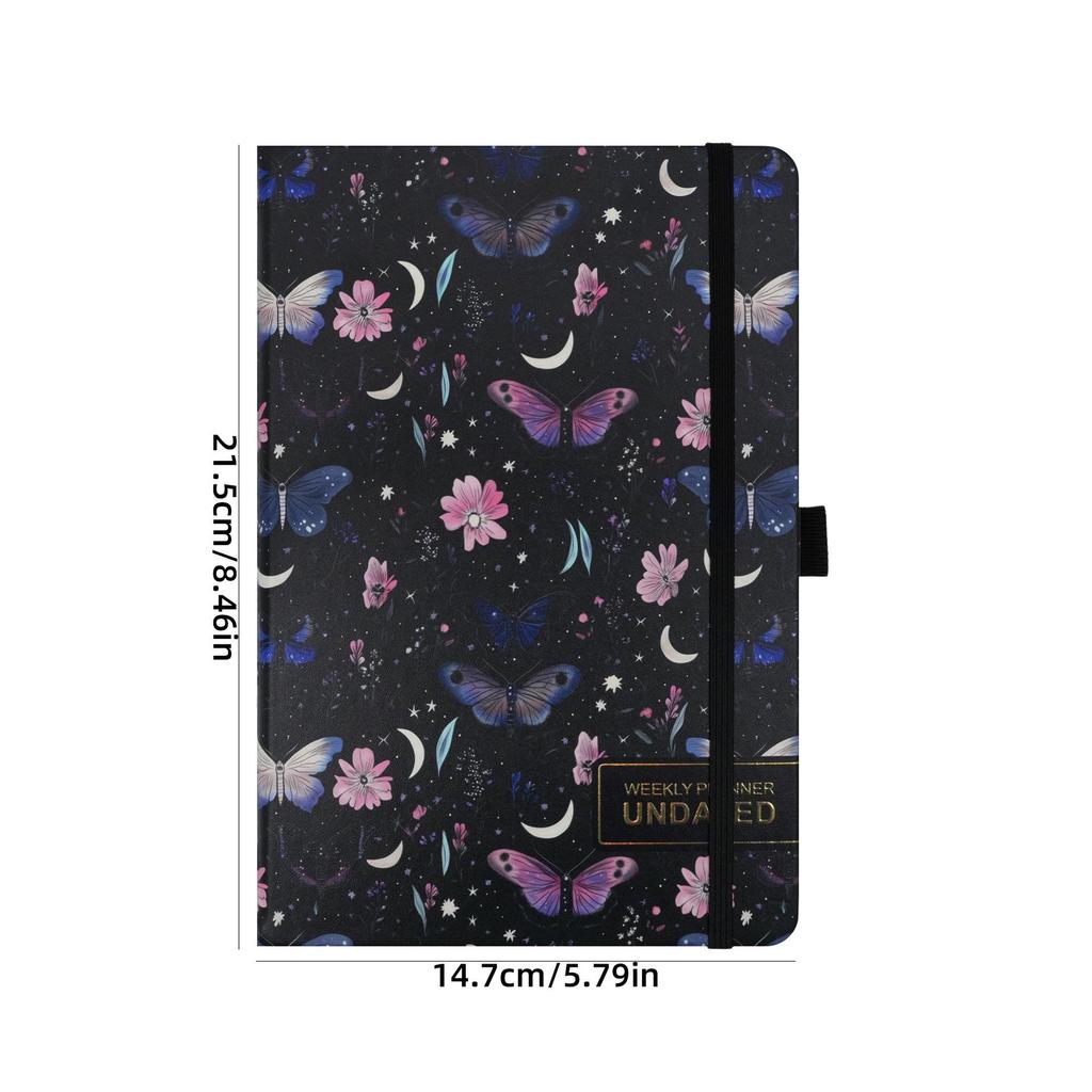 A5 Undated Weekly Planner with Customizable English Layout