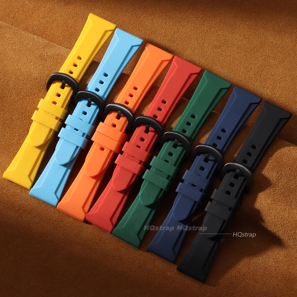 Soft Silicone Watchband for Panerai Strap 22mm 24mm 26mm Rubber Watch Band for Seiko Men Women Sport Replacement Bracelet