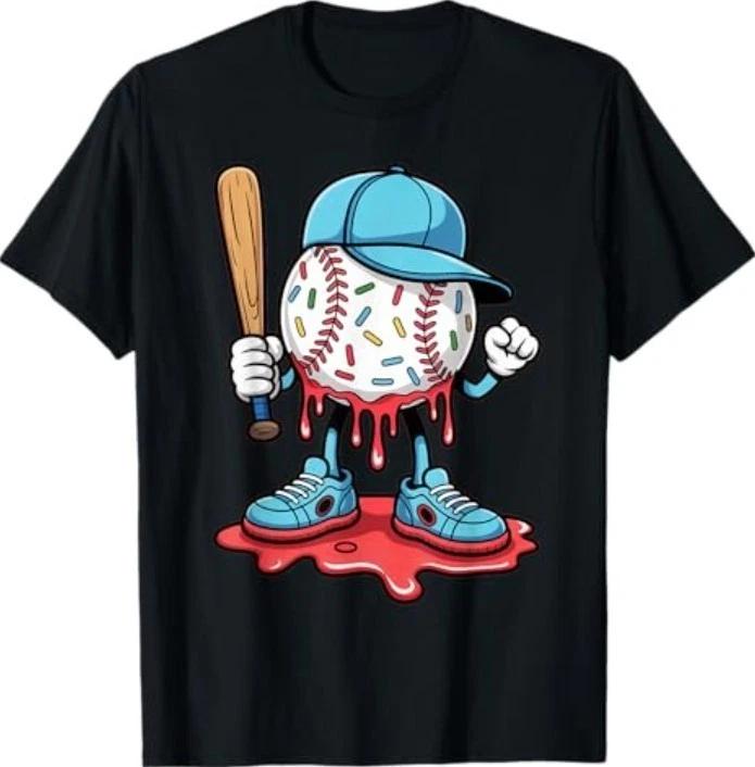 Baseball Lifestyle 101 Apparel Baseball Drip Icecream T-Shirt XL