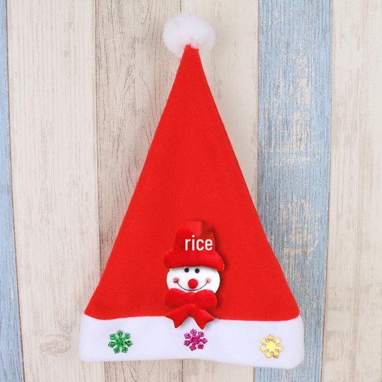 Weihnachts-Cartoon-Applikationshüte für Erwachsene & Kinder - Party- & Abendmode