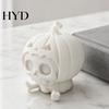 Cute Skull Doll Pumpkin Ornament, Hollow Ghost Face Design, 3D Printed Spooky Design Detailed Layered Halloween Figurine, for Desktop