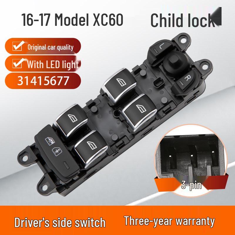 Compatible Power Window Switch for Volvo XC60, V60, S60, XC40, XC80, XC90