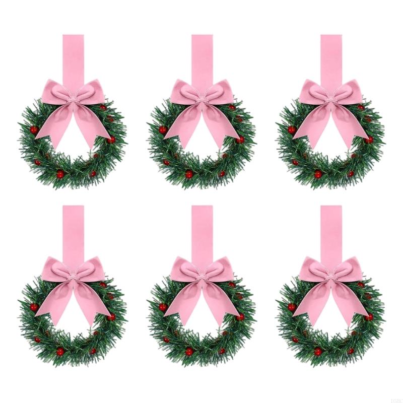 

Waterproof Bowknot Decorations Plastic Door Hangers Creative Space Arrangem 4pcs рожевий