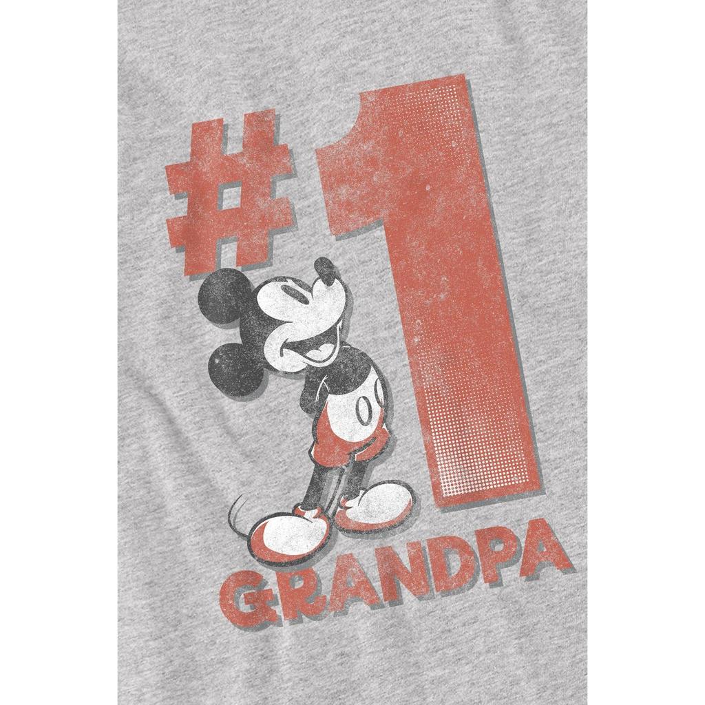 Disney Dětské/Dětské tričko s nápisem Number 1 Grandpa Mickey Mouse