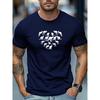 Kangaroo Pattern Graphic Tee Men's Crew Neck T-Shirt Short Sleeve Casual Summer Top Plus Size Comfortable Breathable Apparel