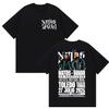 Rapper NATOS WAOR Tour 2025 Merch Graphic T Shirts Unisex Street Punk Hip Hop Short Sleeve Tshirt Unisex Retro Style Clothing Tees