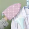1pc Checkered Mini Ironing Board and Ironing Insulation Mesh Set, Portable Plastic Handheld Sleeve Board for Collar, Cuff, and D