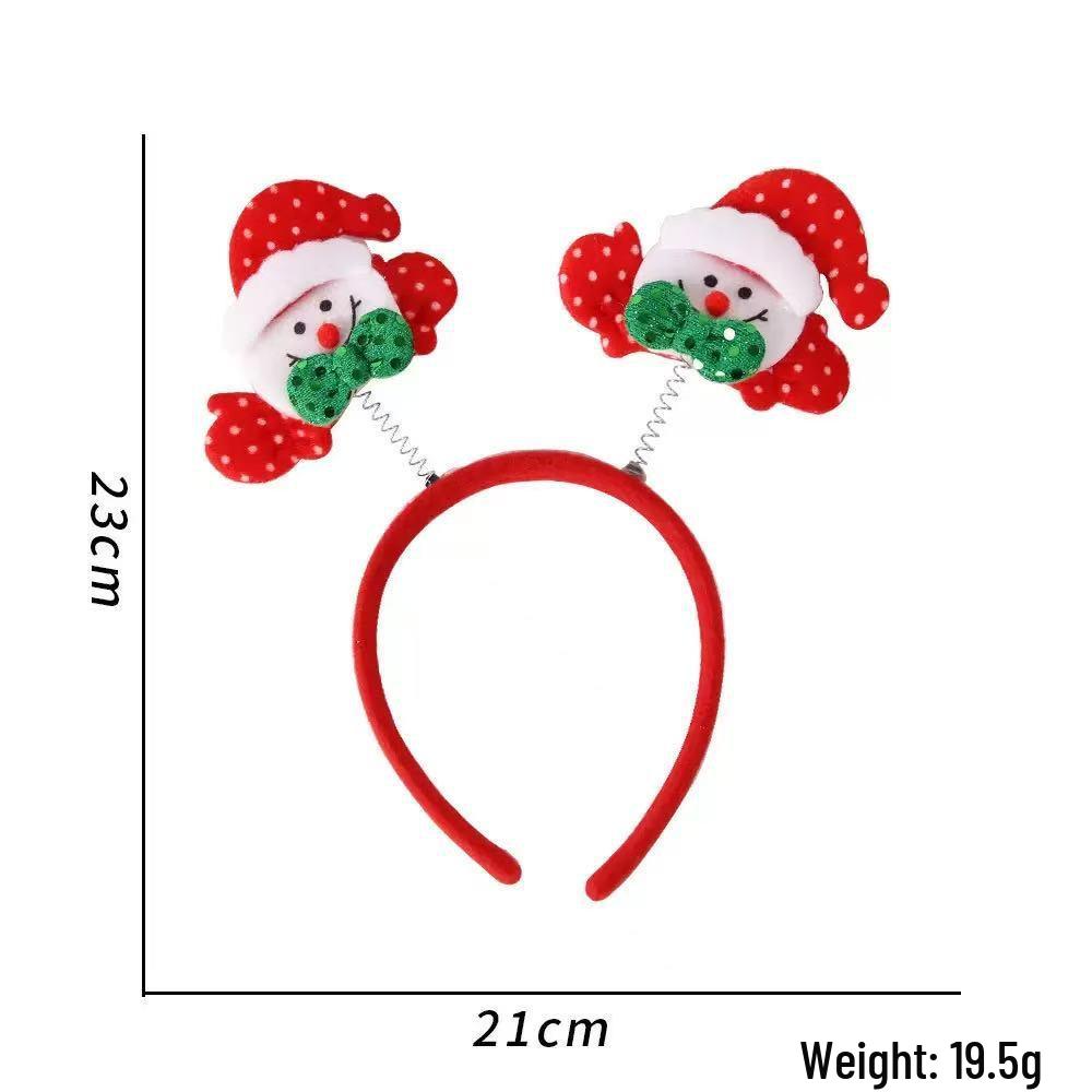 Children's Christmas Reindeer Antler Headband - Five-Star Decoration for Holiday Parties