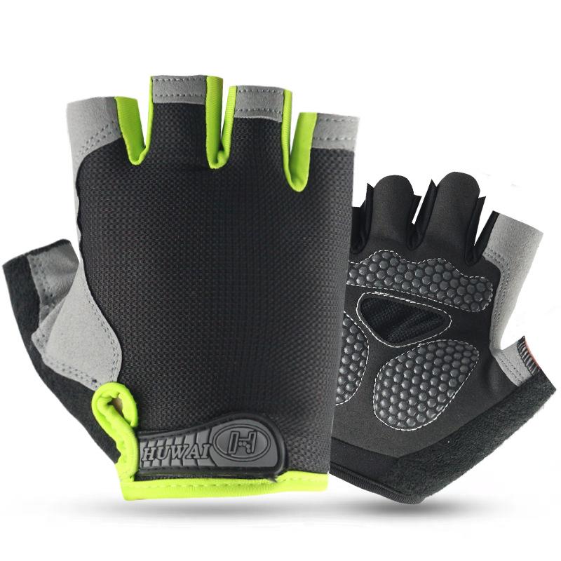 Cycling Half-finger Gloves Velcro Sunscreen Men and Women Non-slip Summer Bicycle Pads Fitness Fishing Gloves