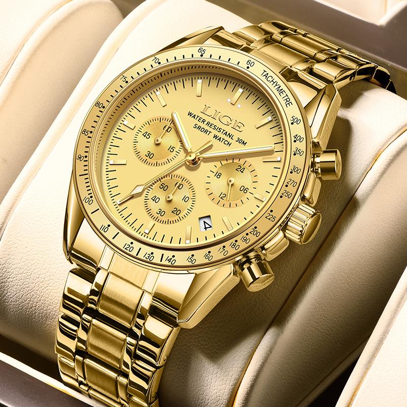 Classic Watches for Men Business Military Waterproof Watch Men Top Brand Luxury Sports Quartz Chronograph Montre Homme+BOX