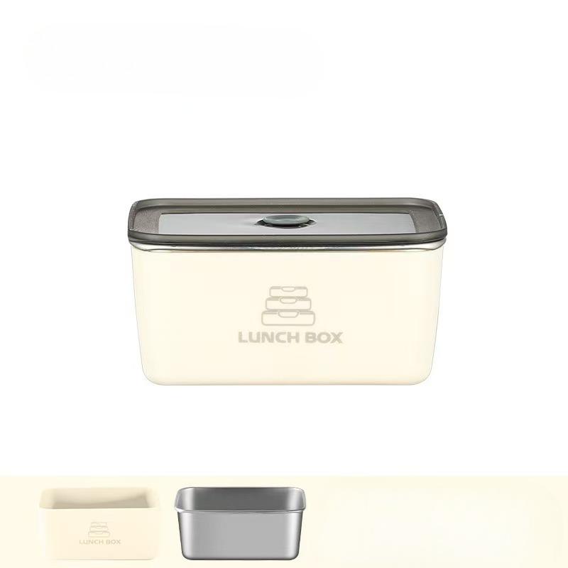304 Stainless Steel Food Storage Container with Clip on Lid - Microwave and Dishwasher Safe Leak Proof Lunch Box