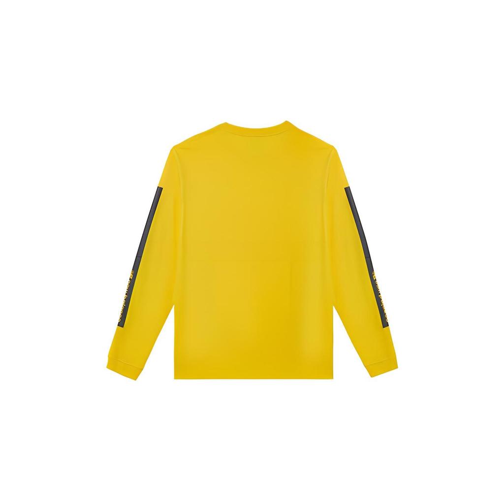 New Balance Sweatshirts Men's Yellow Crew Neck Moderate Regular AMT03528-ATY