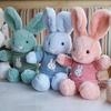 Rabbit Doll Plush Soft Stuffed Animal with Detachable Knitted Sweater Cute Lop-Ear Healing Toy for Kids Adults Bedroom Decor Gifts