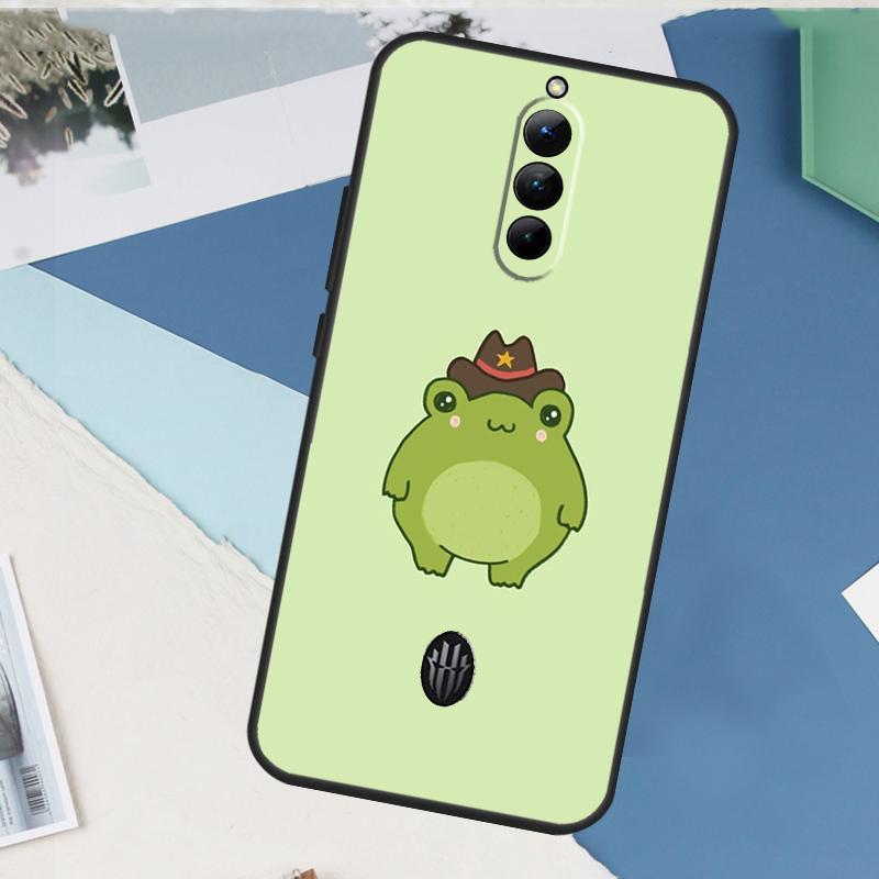 Frog Skateboard Cute Kawaii Case For ZTE Nubia Red Magic 10S 11 10 9 8 8S 9S Pro Plus 6 7 6S 7S Pro 5G 6R 10 Air Cover