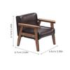 NOLITOY Mini Sofa Chair, Furniture, Miniature Chair, Model, 1:12 Scale, Figure, Dollhouse, Accessories, Small, Realistic, Brown