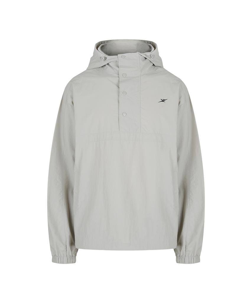 Ninez Hidden Placket Hooded Anorak (2 Colors)