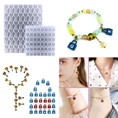 Zahlen Alphabet Sternbild Ohrringe Silikonform Kristall Epoxid DIY für Schlüssel Schloss Anhänger Schmuck Epoxidform für DIY C