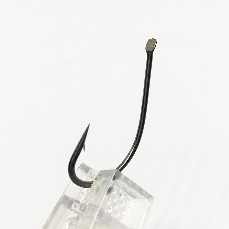 Sea Fishing Hooks: 100-Pack Fine Steel Marushi Hooks with Barbs, High-Carbon Steel, Sizes 3#-36, Long Handle.
