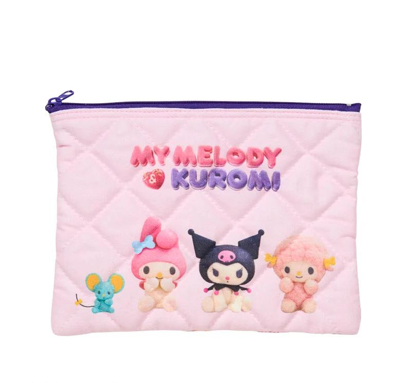 

Sanrio My Melody & KUROMI Стеганый чехол Япония НОВЫЙ