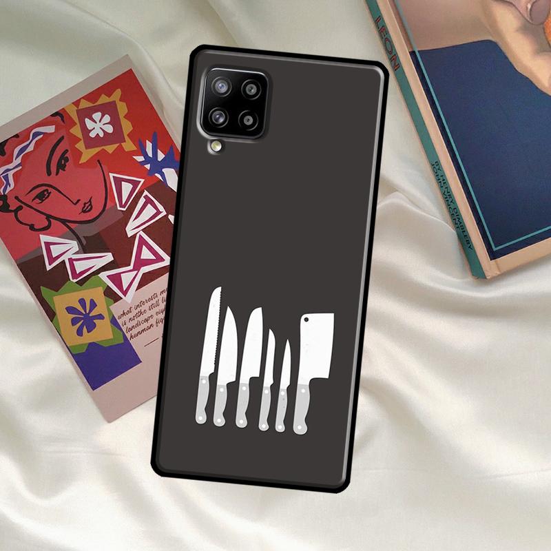 Cooking Chef Knives Case For Samsung Galaxy A06 A16 A56 A36 A26 A54 A34 A14 A52 A32 A12 A13 A33 A53 A15 A35 A55