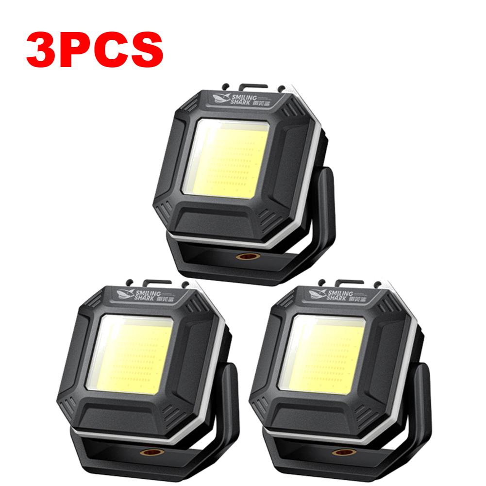 1-10PCS COB LED Work Light With Magnetic Base 180 ° Adjustable Angles Inspection Lamp Waterproof Outdoor Emergency Flashlights
