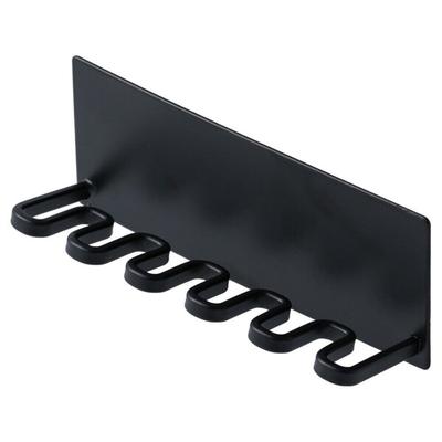 5 Slots Toothbrush Storage Rack Wall-mounted Metal Toothbrush Organizer Self-adhesive Durable Bathroom Organizer Bathroom