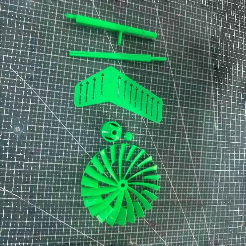 Zahradní větrník 3D tištěný Nerezavějící Odolný vůči povětrnostním vlivům Stabilní Venkovní Dekorace pro Zadní Dvorek Nádvoří Terasu