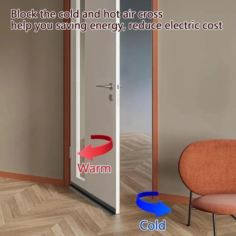 1pc 1m/39.37in Door Sealing Strip Self-adhesive Gap Filling Sealing Strips Insect Proof Brush Strip Windproof Soundproof Door