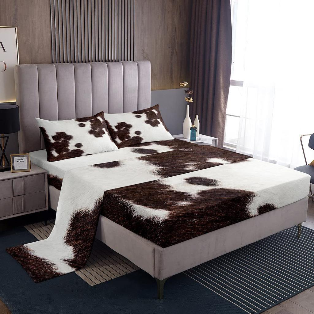 Camouflage Personalized Pattern Bed Hat Four-piece Bedding Set Bedroom Dormitory Bedding Decoration