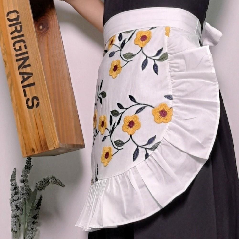 Exquisite Bistro Apron Elegant Waitress Apron Portable Waist Apron  Kitchen