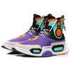 Li Ning Reburn Cushioning Slip Resistant High top Vintage Basketball Shoes Unisex Purple AGBN052-1