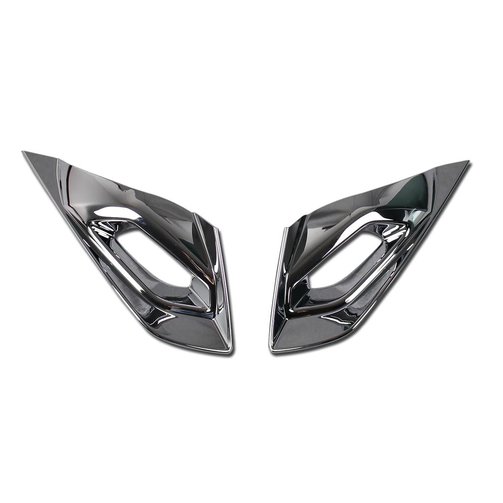 Ruiq Chrome Front Fog Lamp Garnish Bezel Cover for Nissan Note Model E-Power (New e13)