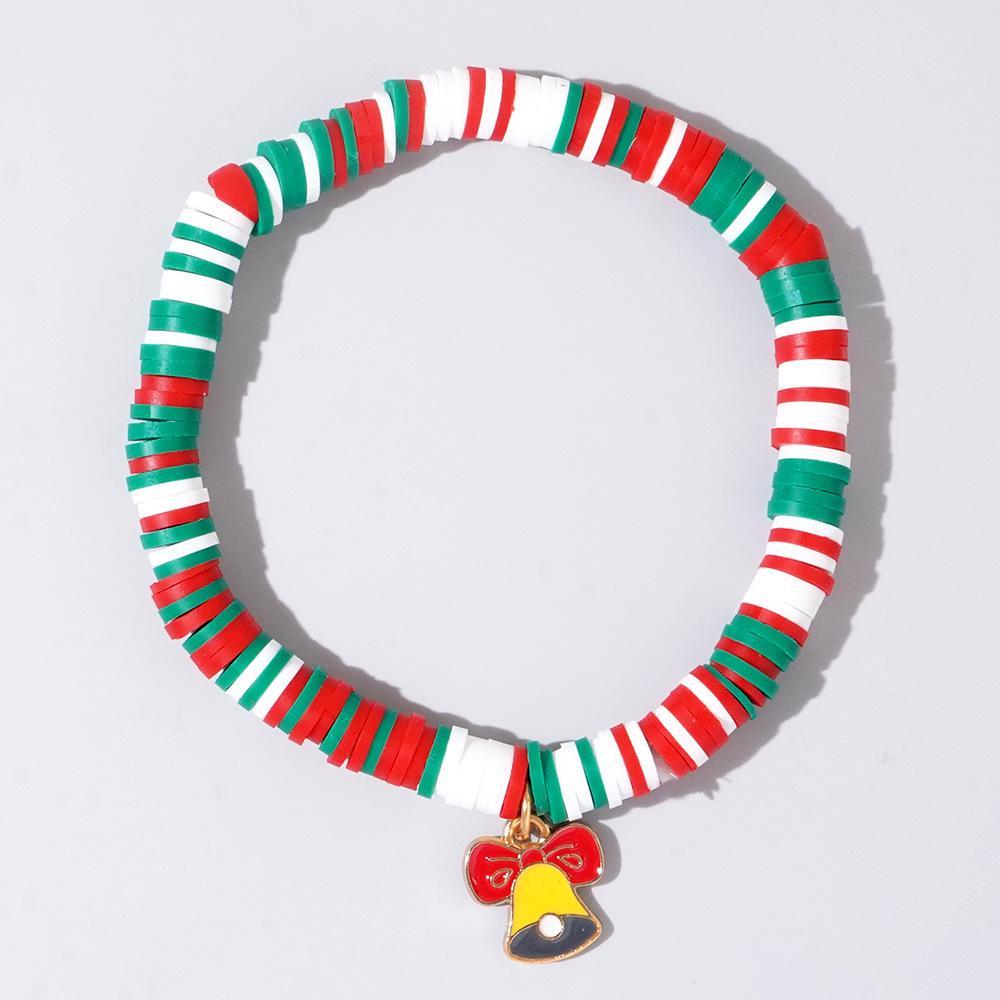 Women's Handmade Colorful Polymer Clay & Copper Bead Bracelet Set - Christmas Gift