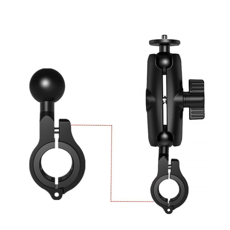 High Strength Motorcycle Fixed Bracket Adapter 25MM Ball Head Handlebar Mirror Bracket Base Bicycle Mobile Phone GPS Mount Stand