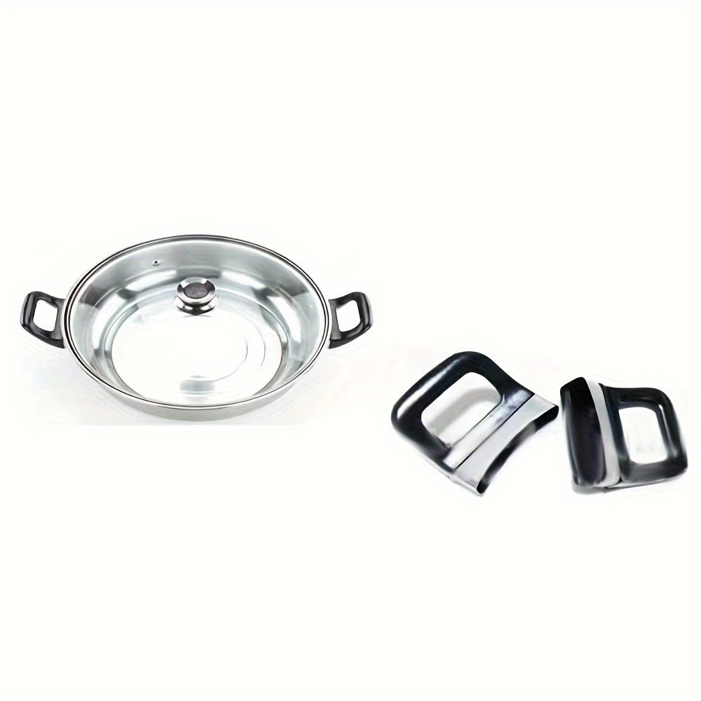 Kitchen Cookware Pot Pan Side Handle Covers, Non-Electric Replacement Knob Handles for Saucepans, Durable and Easy Installation