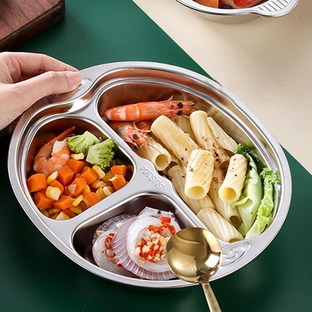 304 Stainless Steel Food Plate Animal Shape Tableware Cartoon Dinnerware  Kindergarten School
