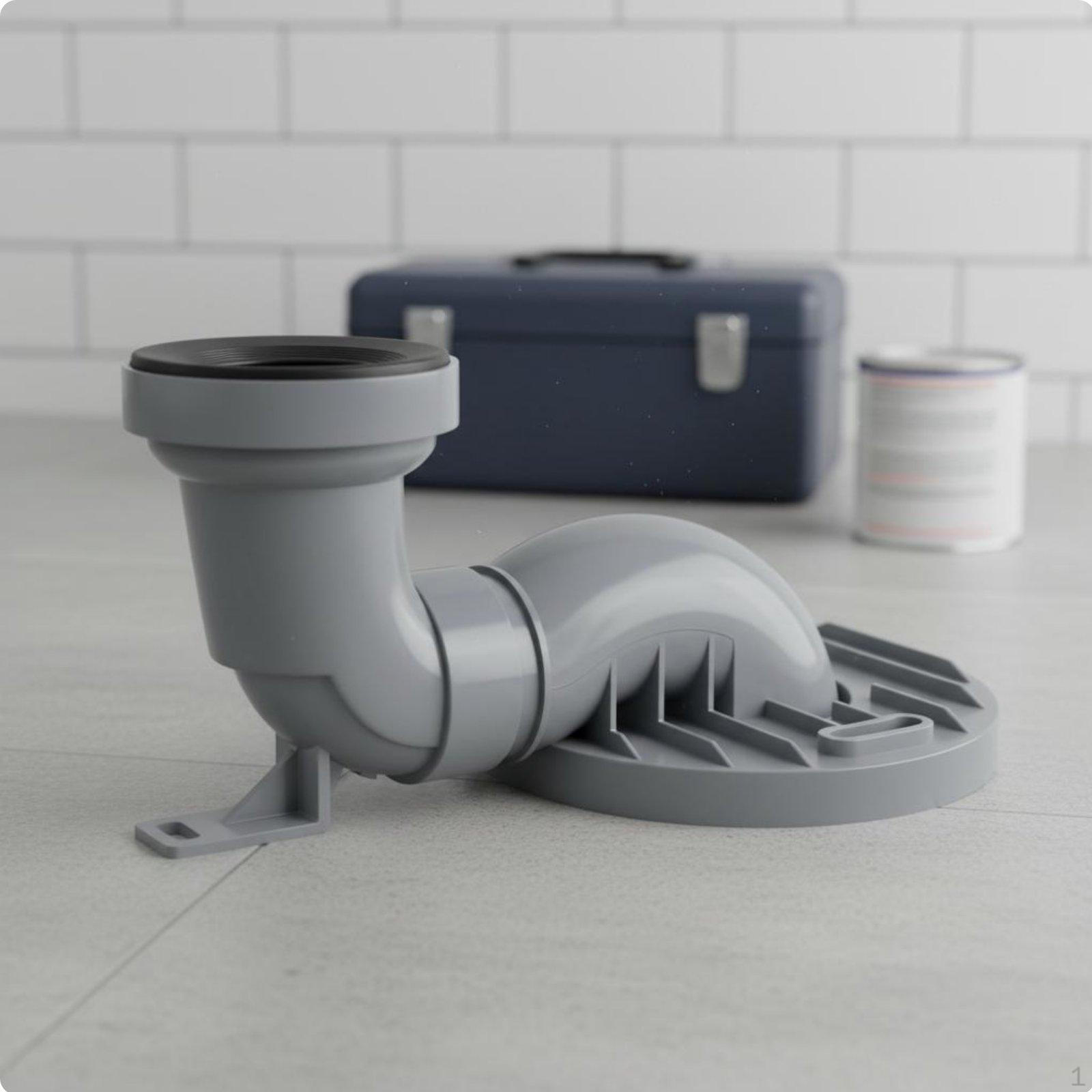 Toilet Shifter Pipe Adjustable Length PVC Waste AntiClogging Design Plumbing Fitting for