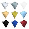 Men's Polyester Satin Handkerchief 9 Colors Solid Plain Pocket Square Hanky