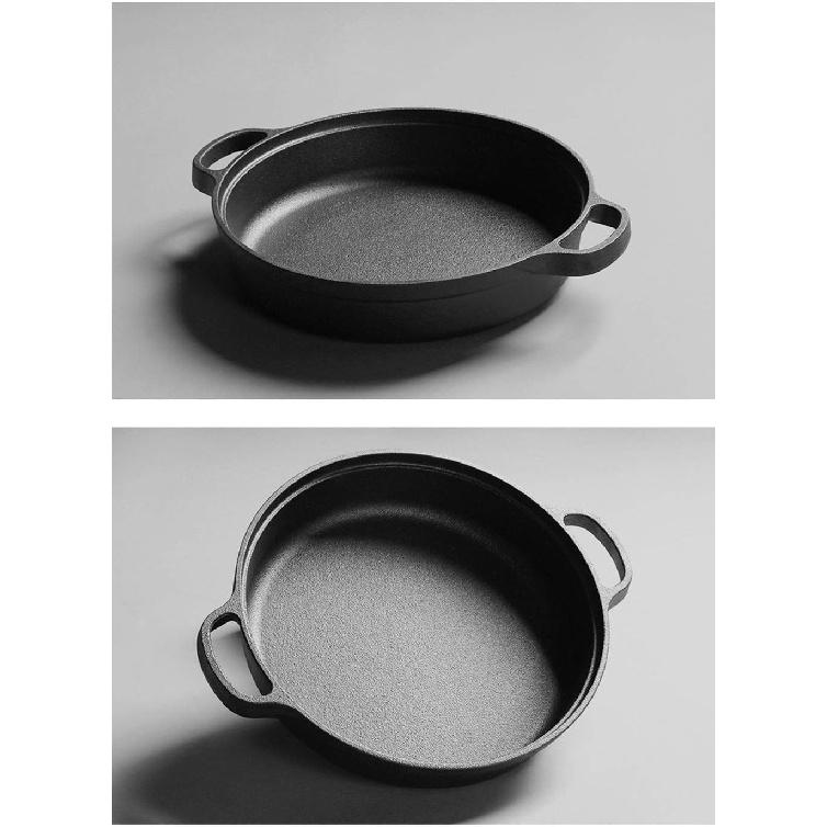 Pre-Seasoned Cast Iron Grill Skillet Pan.cast Iron Skillet 9-inch Masterclass Cookware for Barbecue, Stove, Oven or Camping