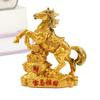 2026 Horse Sculpture Golden Collectible Collection Chinese Horse Decor for Home for Luck Rich Wealth Blessing Holiday Christmas