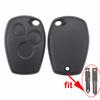Jingyuqin 3 Buttons Replacement Remote Key Shell  Cover FOB Case for Renault Logan Sandero Clio Fluence Vivaro Master Traffic