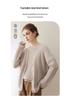 Kang Sai Ni Women's 100% Cashmere Cable Knit Retro Sweater