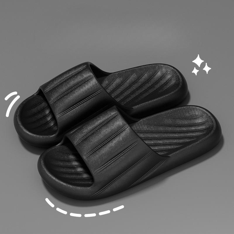Indoor Eva Soft Sole Home Slippers Women Lightweight Comforable Non Slip Bathroom Shoes Woman Solid Color Platform Indoor Slides