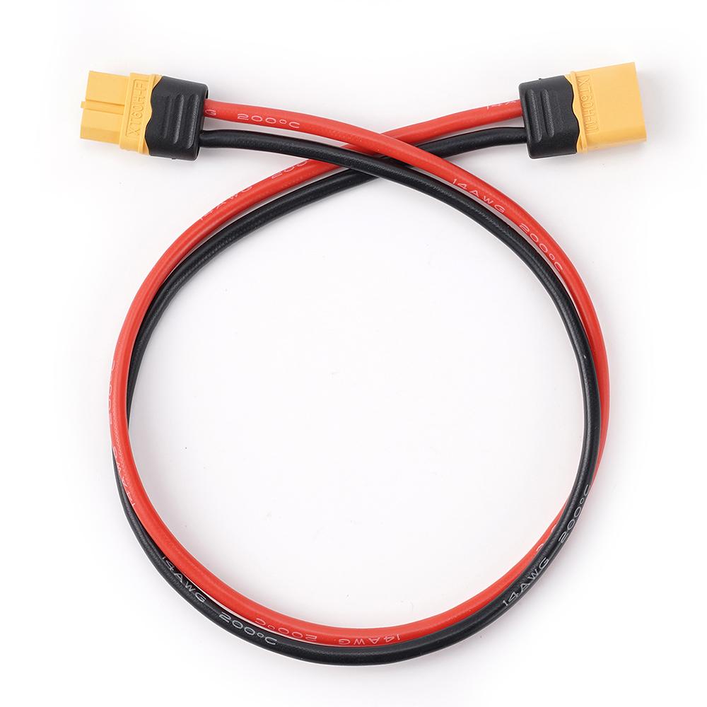 Złącze adaptera wtyczki żeńskiej XT60H do wtyczki męskiej XT60H 14AWG wysokiej jakości przewód miedziany cynowany silikonem 40 cm kabel przedłużający